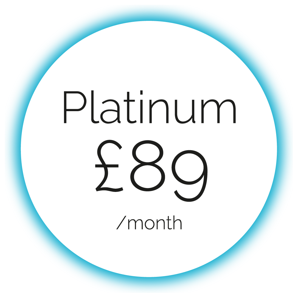 £89 Platinum price circle